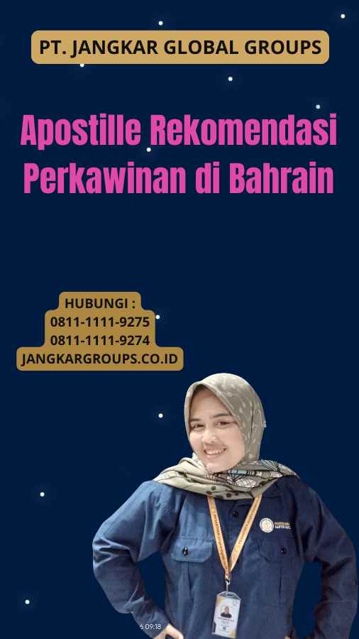 Apostille Rekomendasi Perkawinan di Bahrain