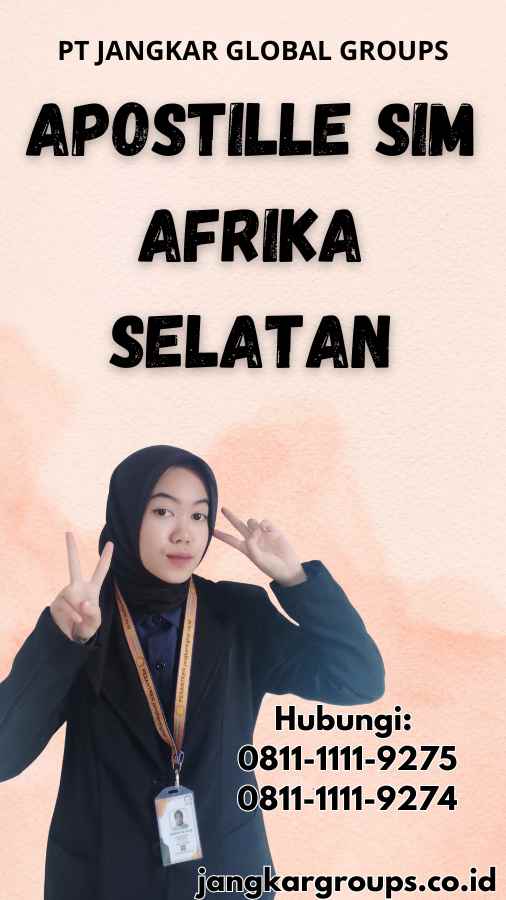 Apostille SIM Afrika Selatan