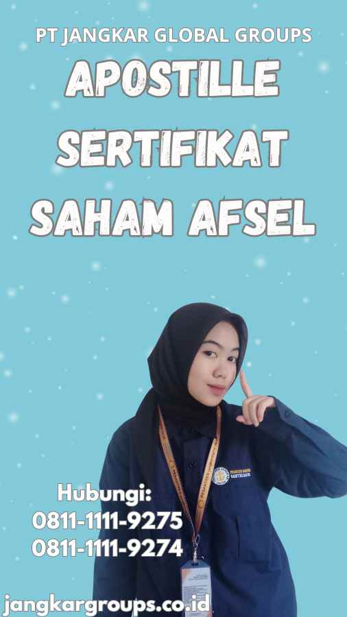 Apostille Sertifikat Saham Afsel