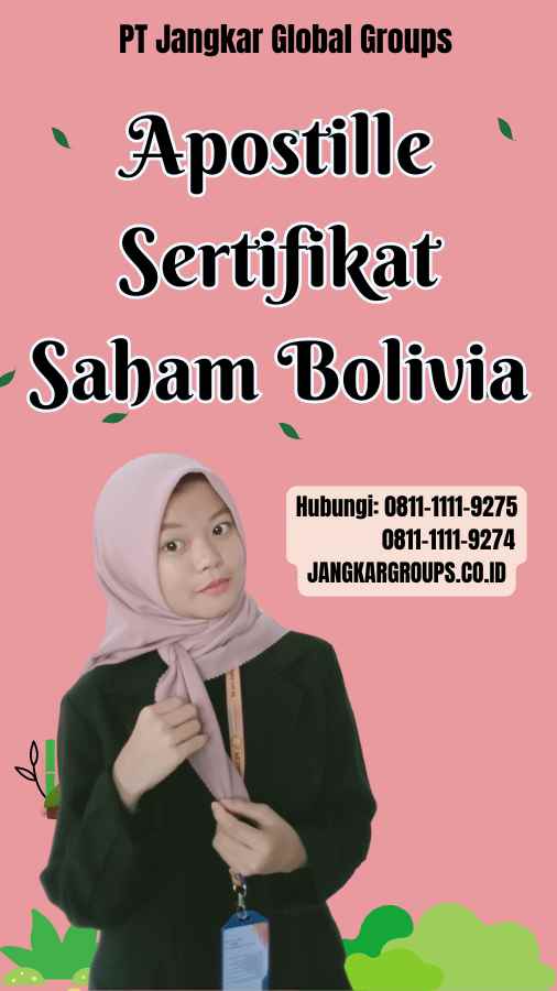 Apostille Sertifikat Saham Bolivia