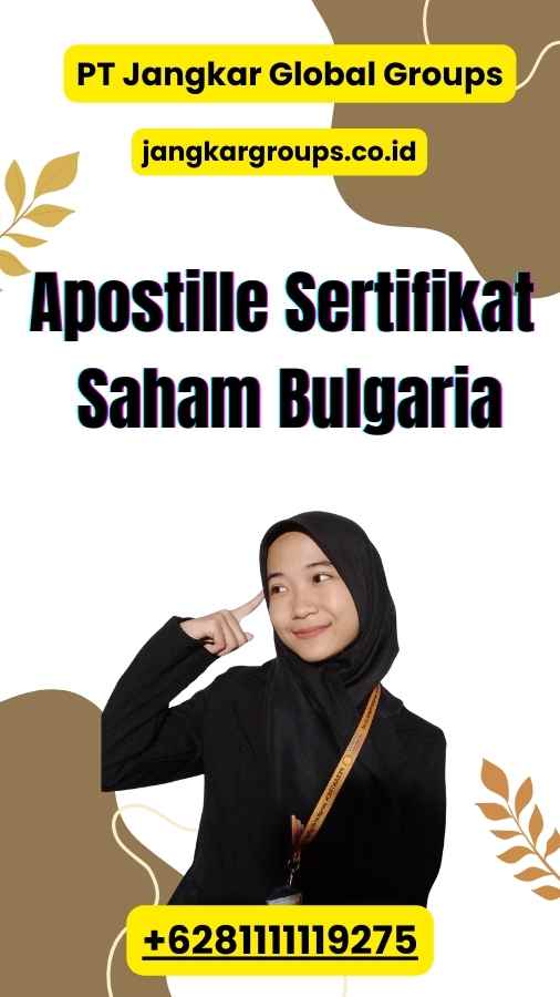 Apostille Sertifikat Saham Bulgaria