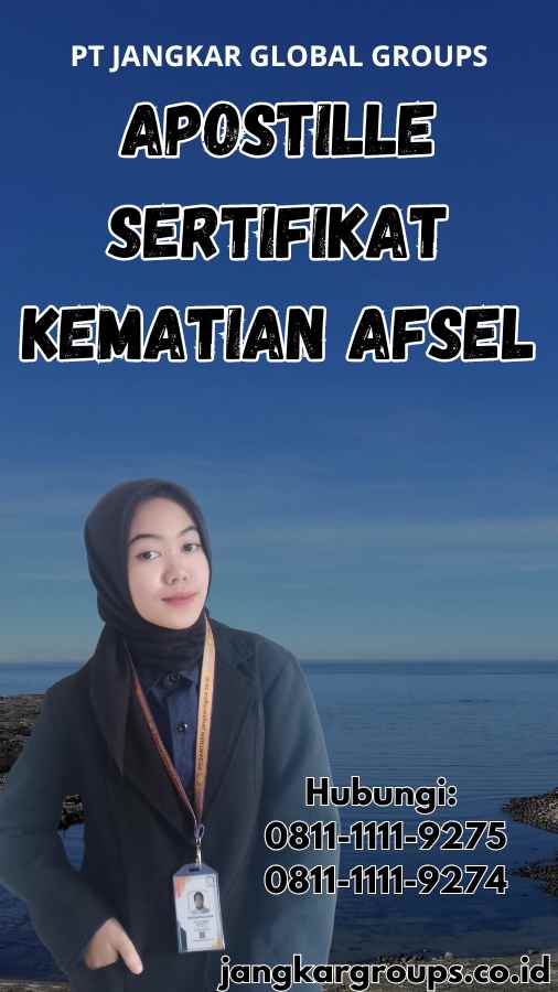 Apostille Sertifikat kematian Afsel