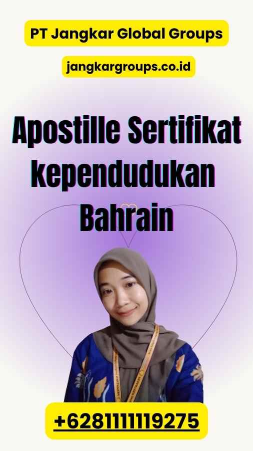 Apostille Sertifikat kependudukan Bahrain