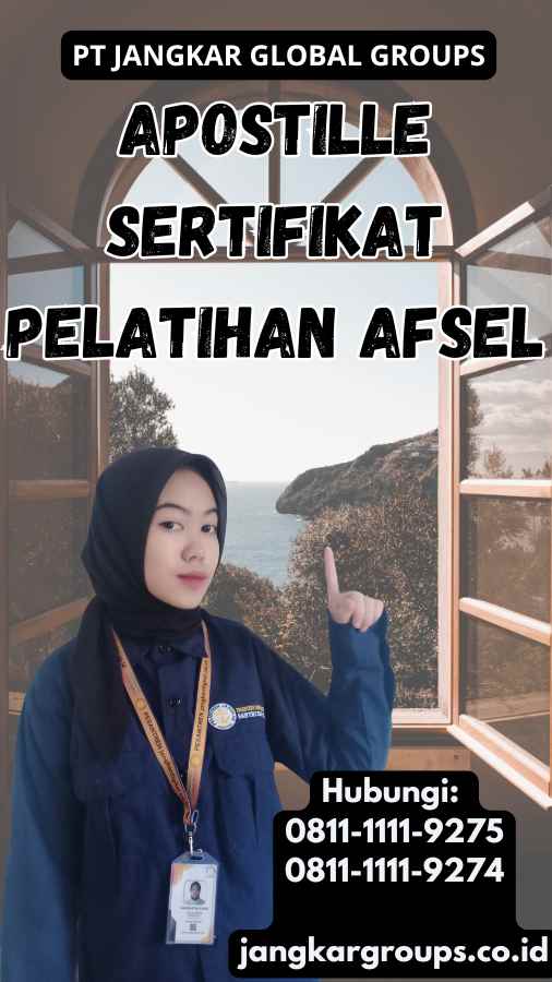 Apostille Sertifikat pelatihan Afsel