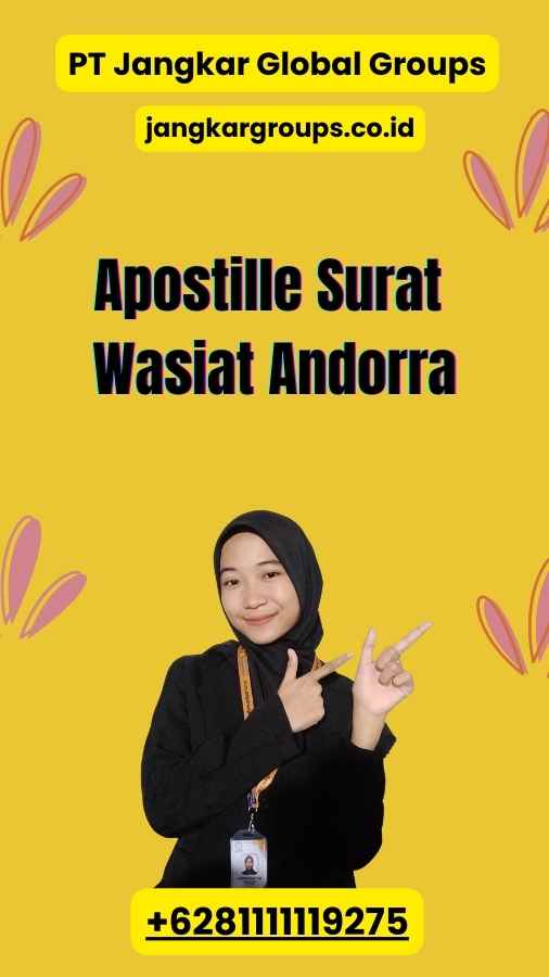 Apostille Surat Wasiat Andorra