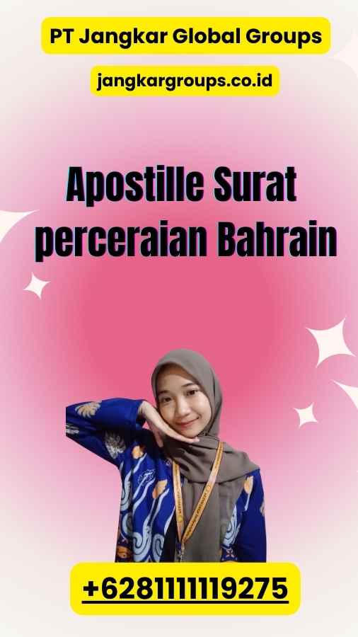 Apostille Surat perceraian Bahrain