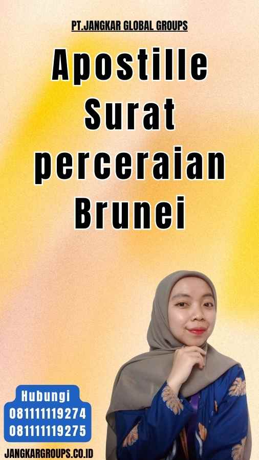 Apostille Surat perceraian Brunei