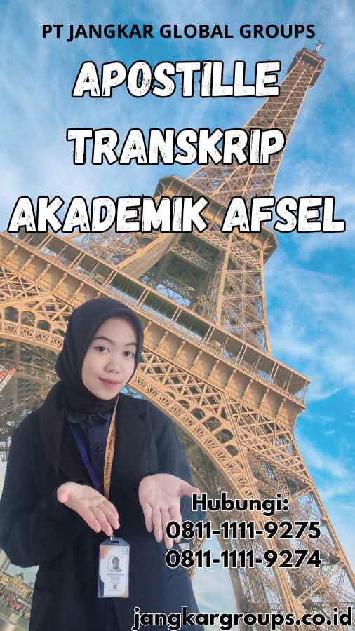 Apostille Transkrip akademik Afsel