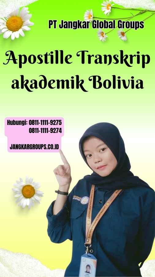 Apostille Transkrip akademik Bolivia