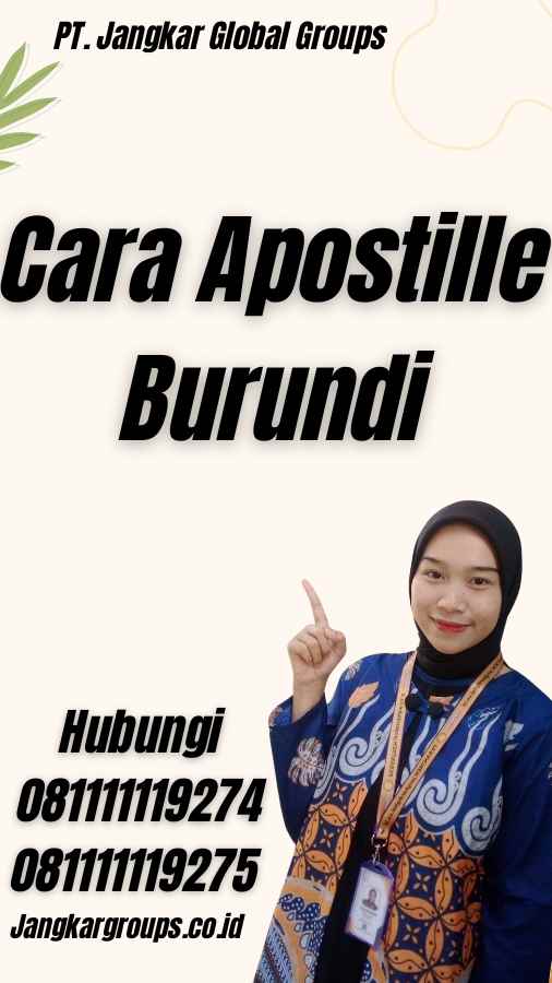 Cara Apostille Burundi