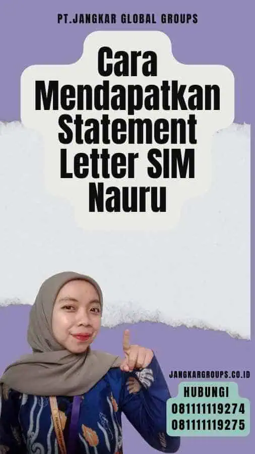 Cara Mendapatkan Statement Letter SIM Nauru