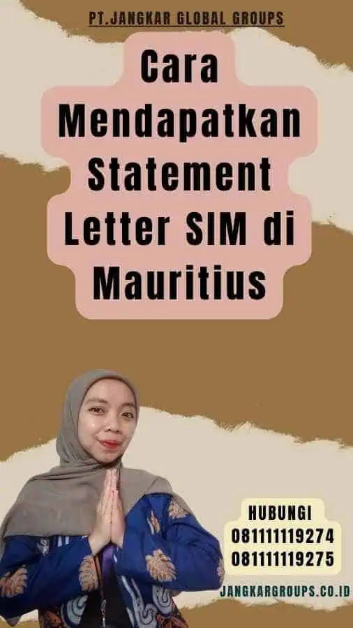 Cara Mendapatkan Statement Letter SIM di Mauritius