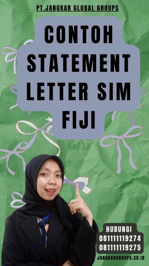 Contoh Statement Letter SIM Fiji