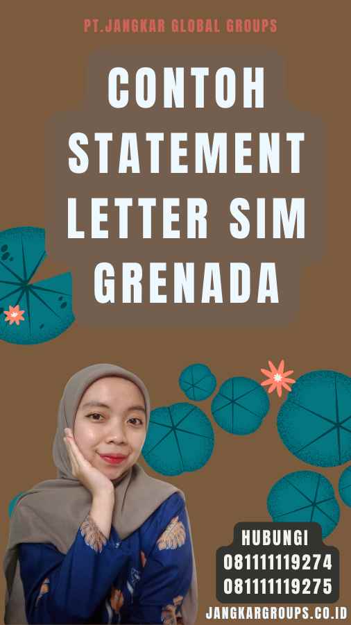 Contoh Statement Letter SIM Grenada