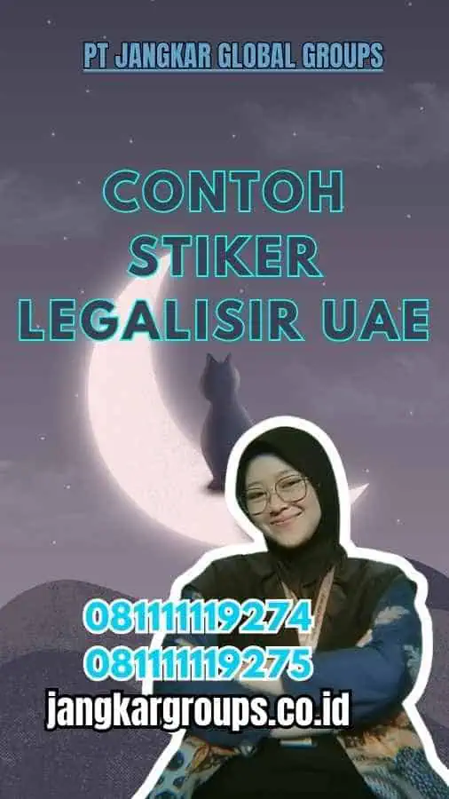 Contoh Stiker Legalisir UAE