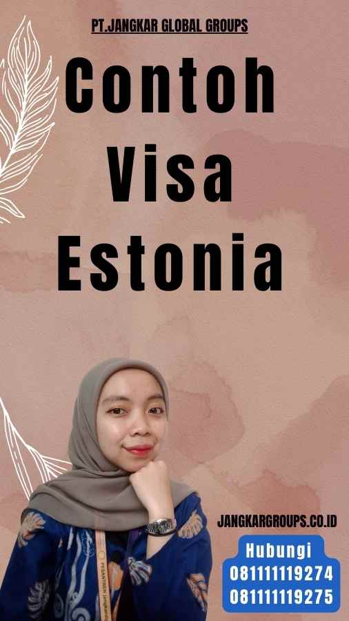 Contoh Visa Estonia