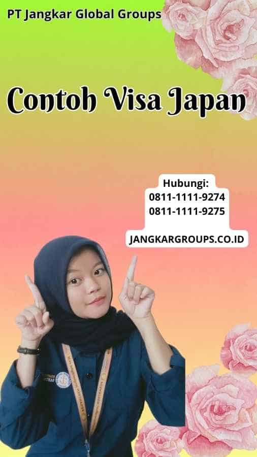 Contoh Visa Japan