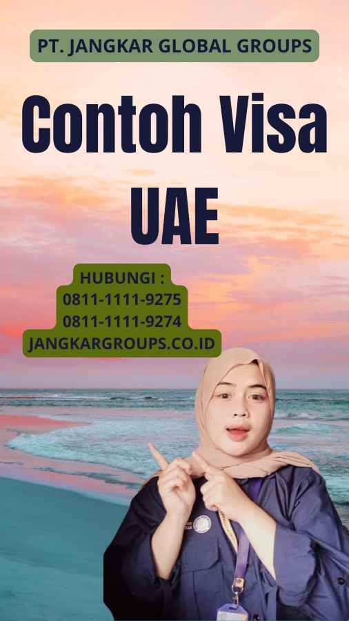 Contoh Visa UAE