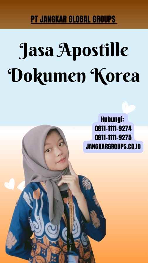 Jasa Apostille Dokumen Korea