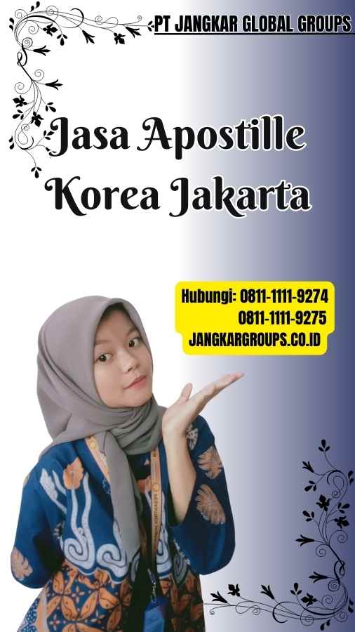 Jasa Apostille Korea Jakarta