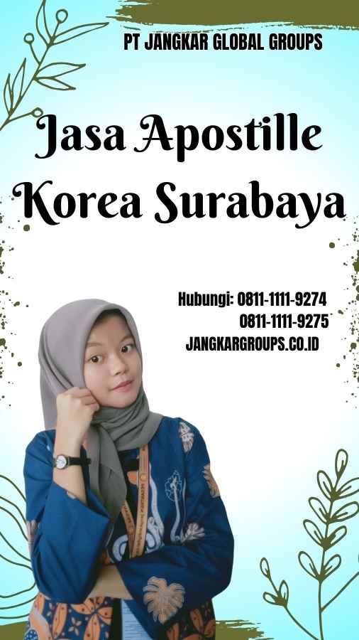 Jasa Apostille Korea Surabaya