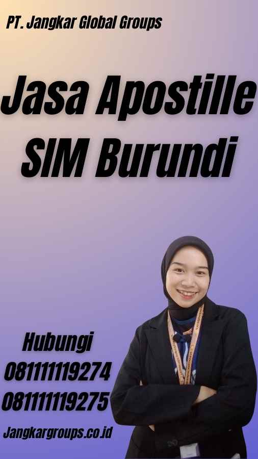 Jasa Apostille SIM Burundi