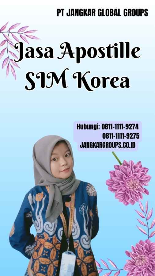 Jasa Apostille SIM Korea