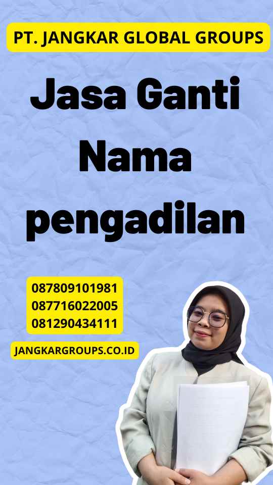 Jasa Ganti Nama pengadilan