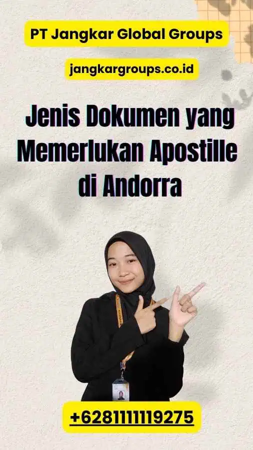 Jenis Dokumen yang Memerlukan Apostille di Andorra