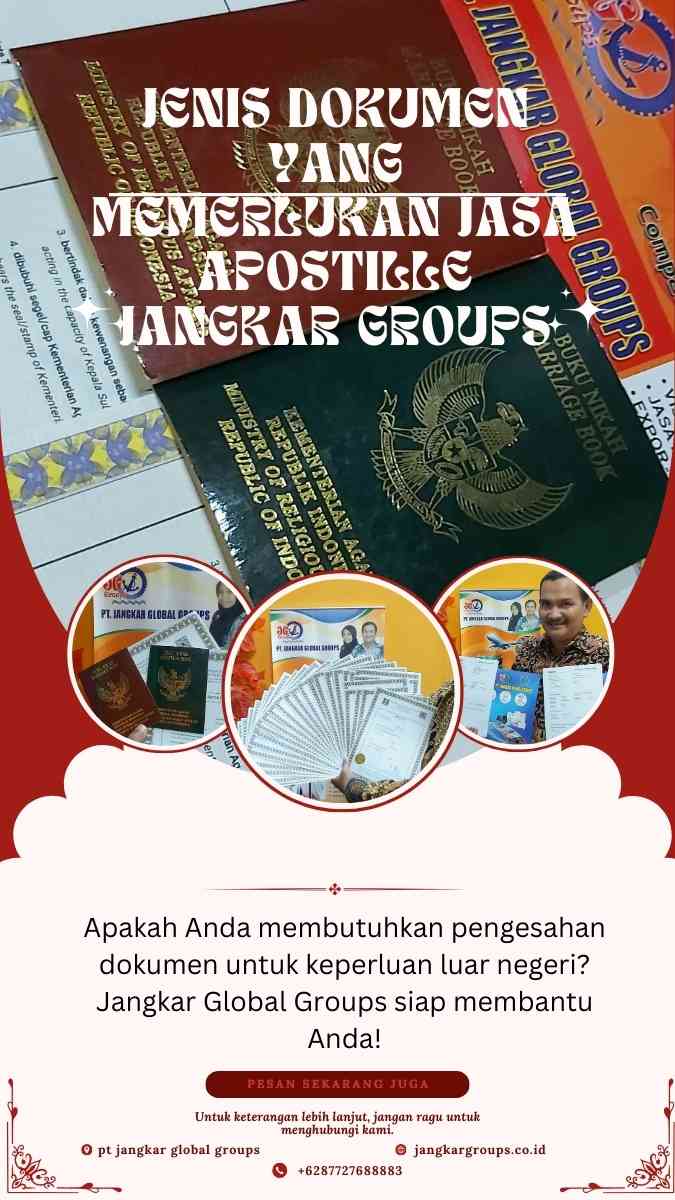 Jenis Dokumen yang Memerlukan Jasa Apostille Jangkar Groups