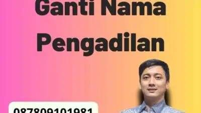 Contoh Surat Pernyataan Ganti Nama Pengadilan