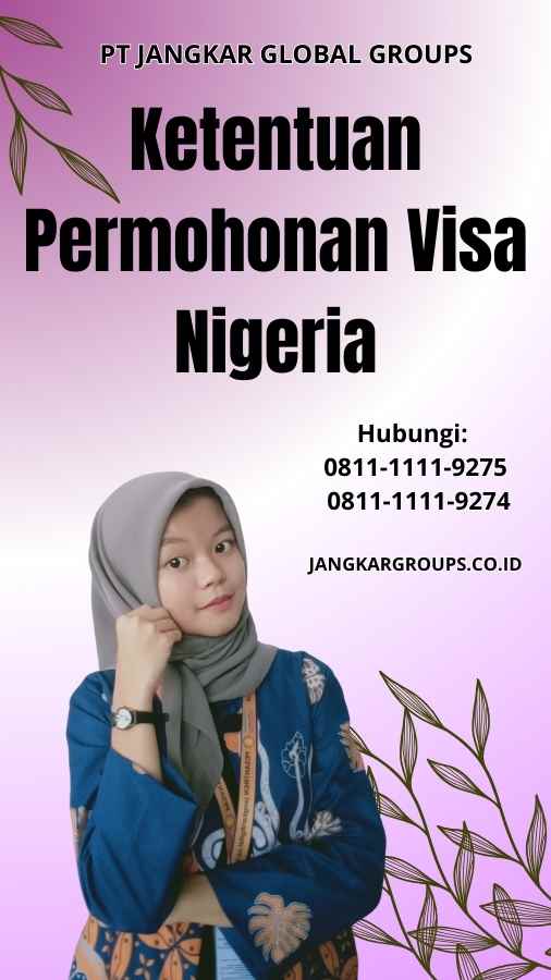 Ketentuan Permohonan Visa Nigeria