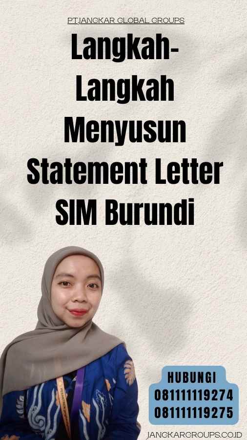 Langkah-Langkah Menyusun Statement Letter SIM Burundi