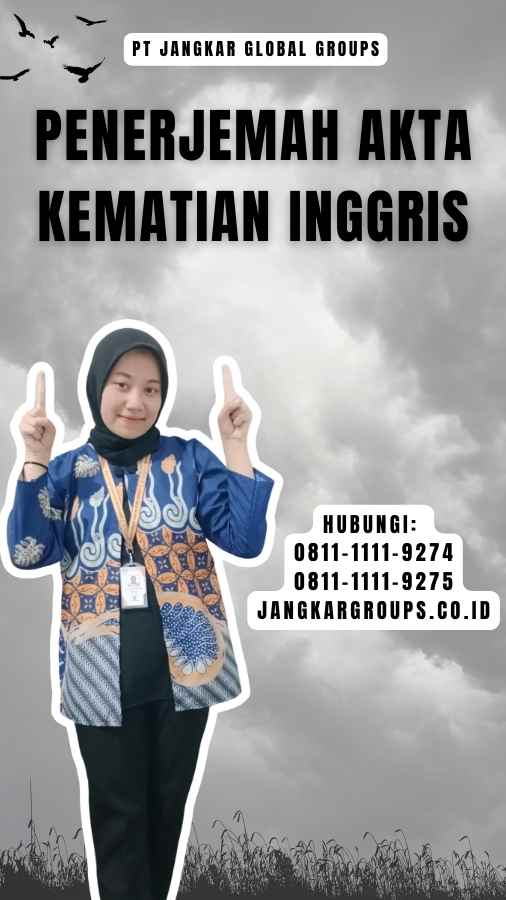 Penerjemah Akta Kematian Inggris