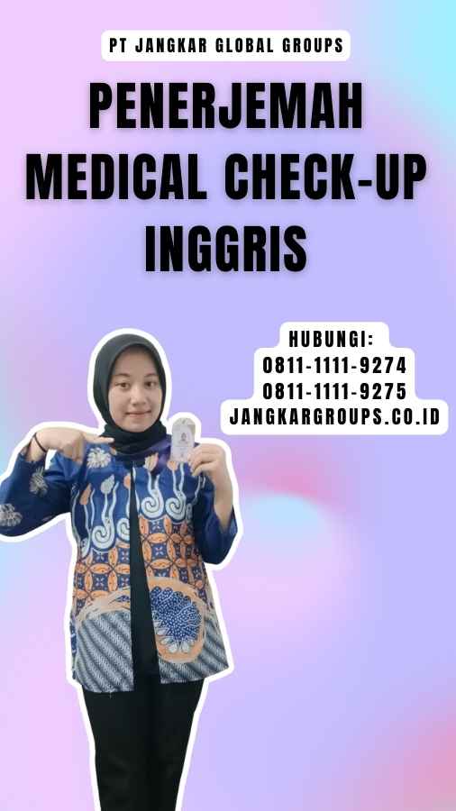 Penerjemah Medical Check-Up Inggris