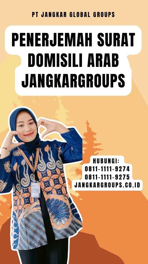 Penerjemah Surat Domisili Arab Jangkargroups