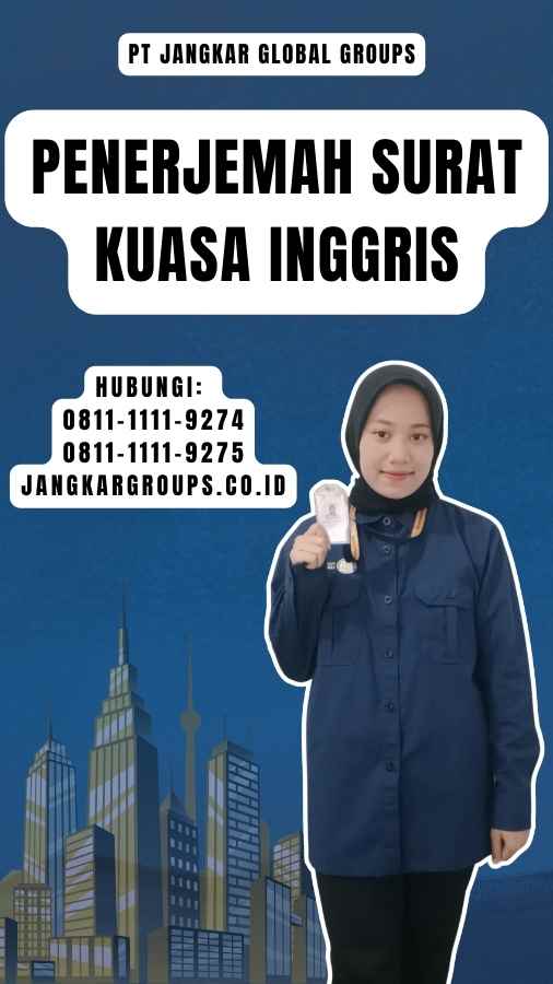 Penerjemah Surat Kuasa Inggris