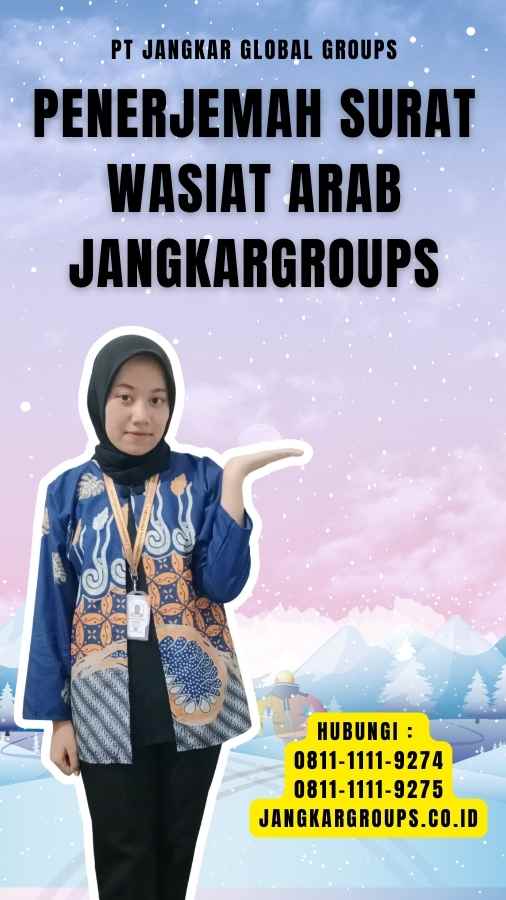 Penerjemah Surat Wasiat Arab Jangkargroups