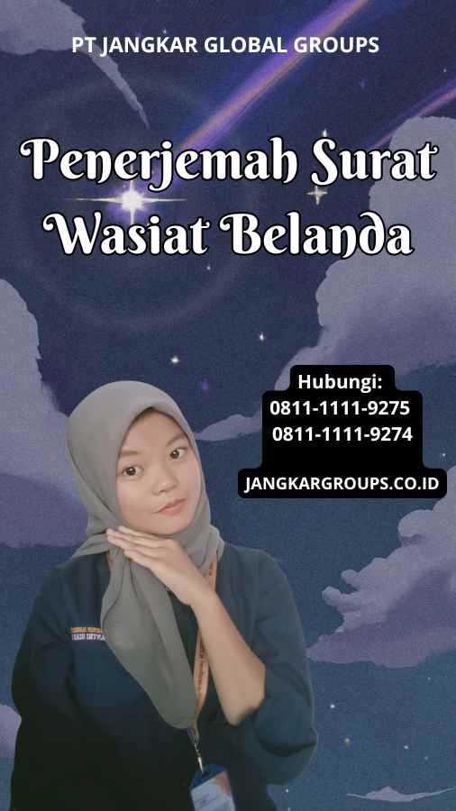 Penerjemah Surat Wasiat Belanda