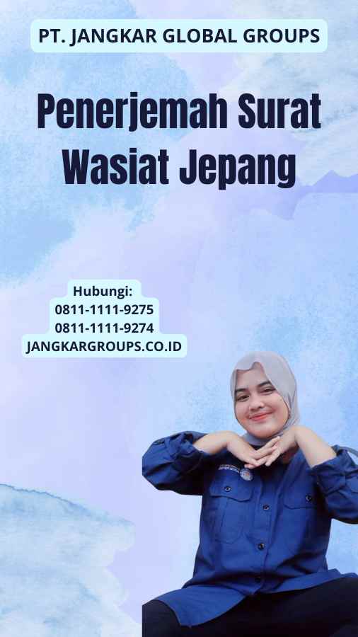 Penerjemah Surat Wasiat Jepang