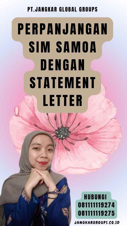 Perpanjangan SIM Samoa dengan Statement Letter