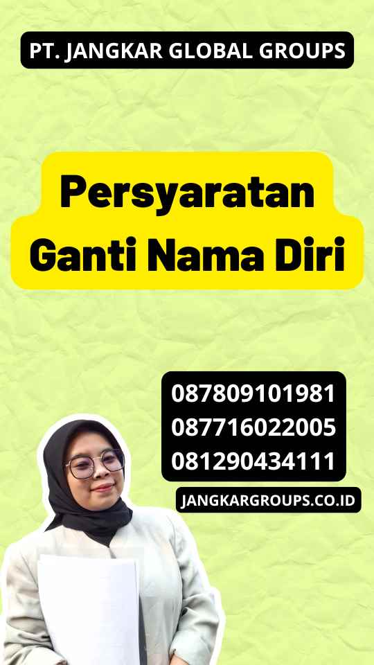 Persyaratan Ganti Nama Diri