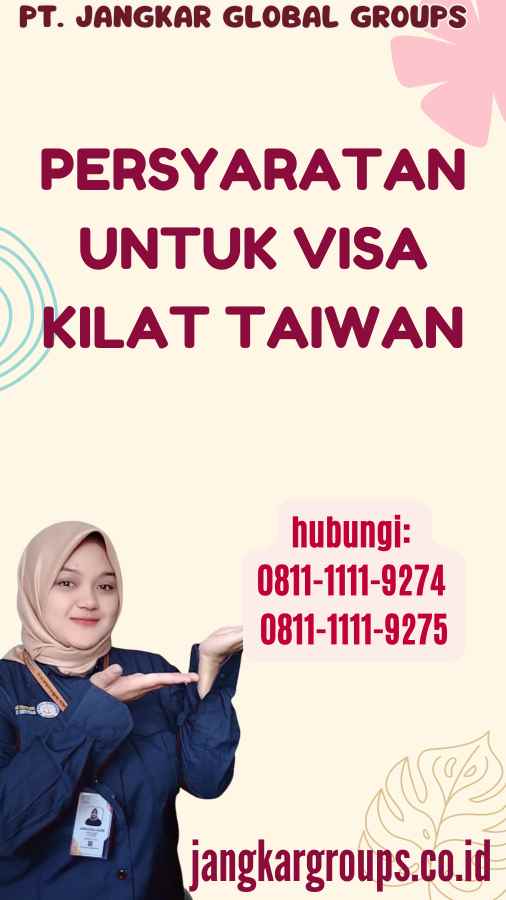 Persyaratan untuk Visa Kilat Taiwan