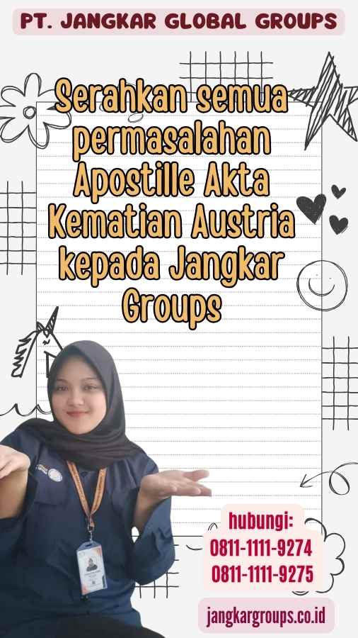 Serahkan semua permasalahan Apostille Akta Kematian Austria kepada Jangkar Groups