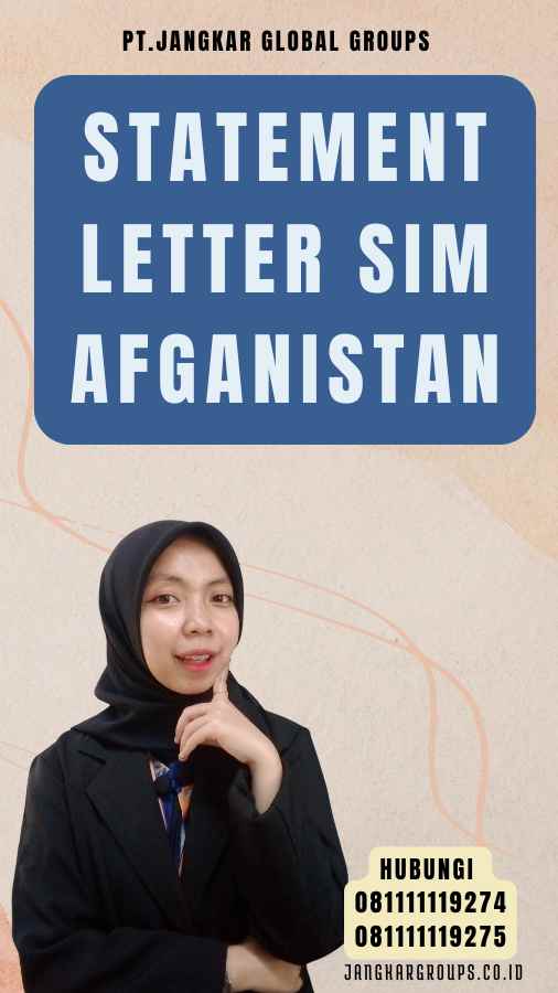 Statement Letter SIM Afganistan