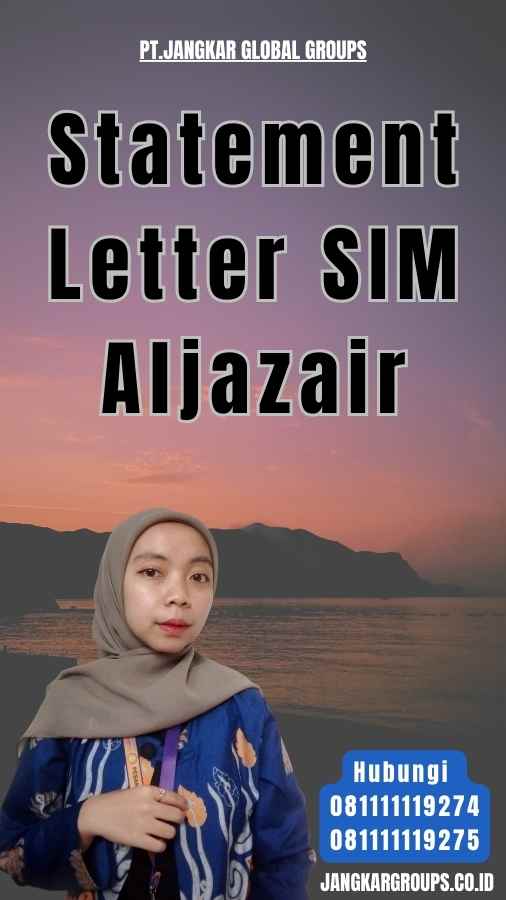 Statement Letter SIM Aljazair