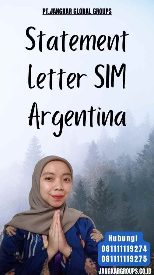 Statement Letter SIM Argentina