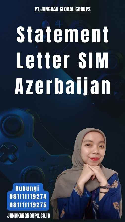 Statement Letter SIM Azerbaijan