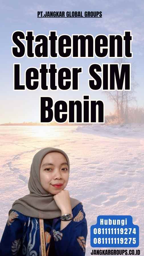 Statement Letter SIM Benin