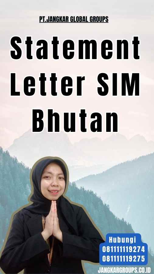 Statement Letter SIM Bhutan